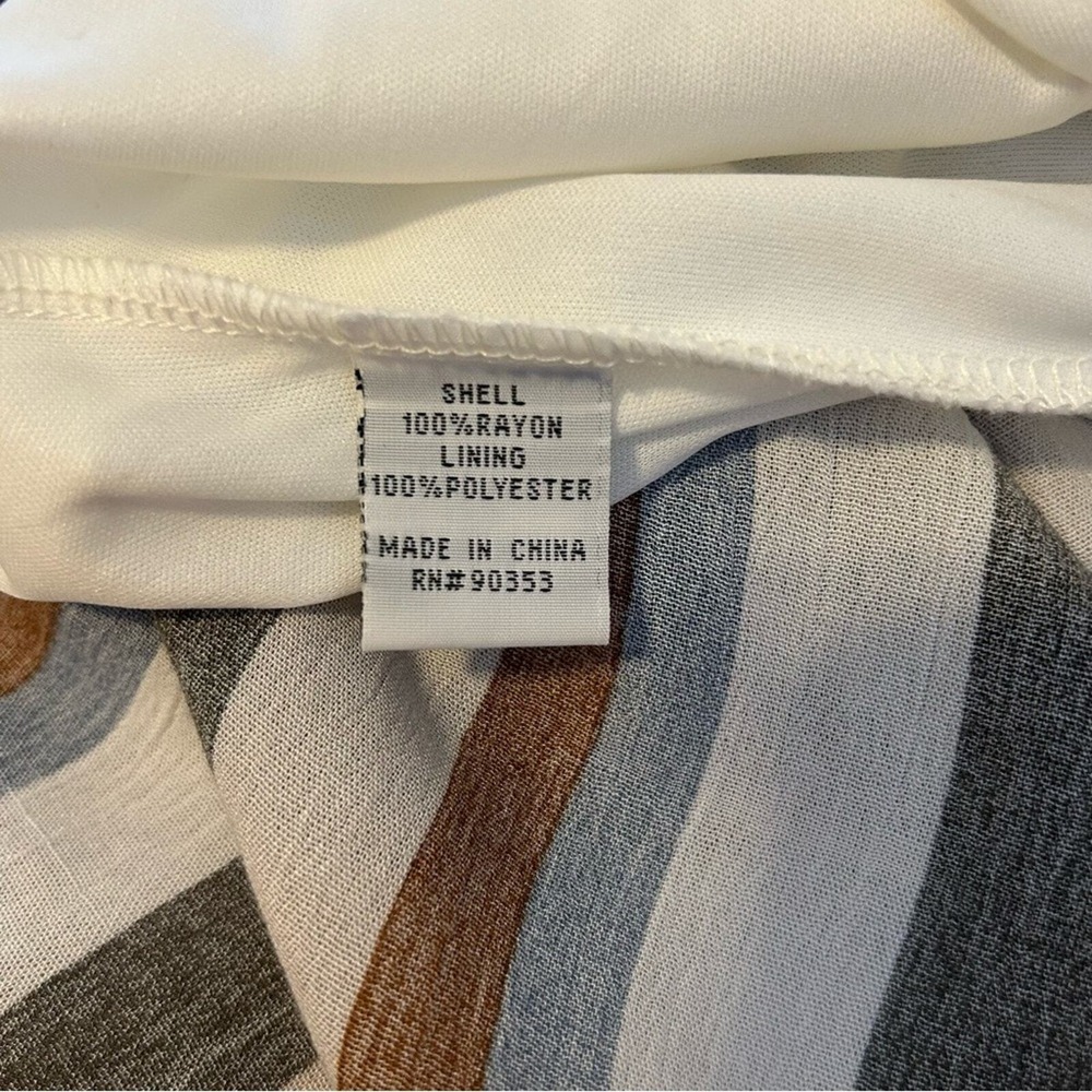 J Gee Striped Maxi Dress Button Front Colorful Medium - Picture 7 of 7